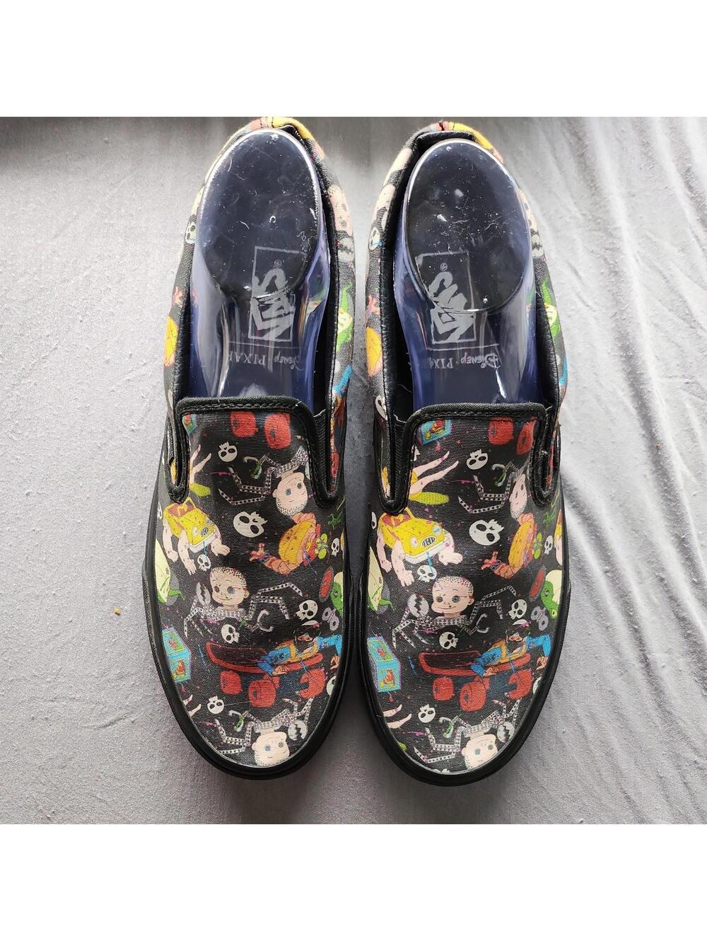 Vans x Disney Toy Story Sid's Mutant Toy Classic Slip-On Shoes Black Men Size 12
